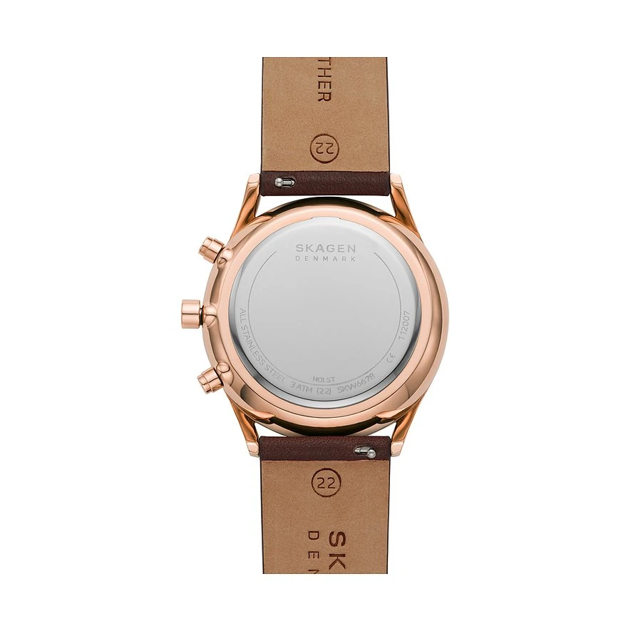 Skagen Chronograph Holst SKW6678 Roségold Herren 7 Skagen Chronograph Holst SKW6678 Roségold Herren – Bild 5