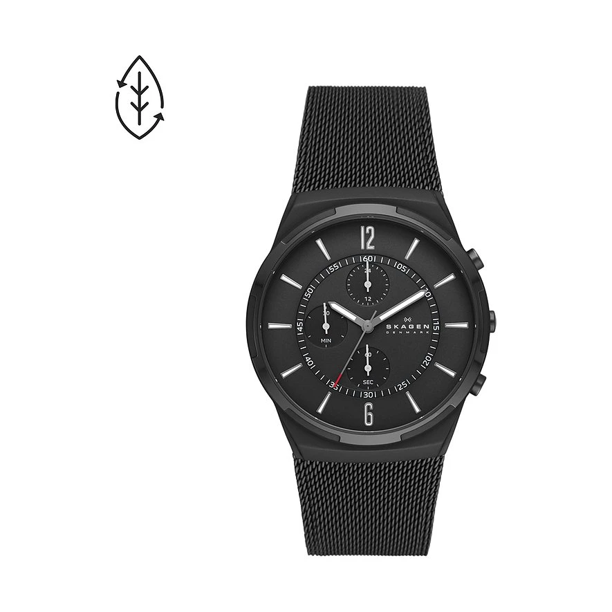 Skagen Chronograph Melbye Chronograph SKW6802 Schwarz Herren 6 Skagen Chronograph Melbye Chronograph SKW6802 Schwarz Herren – Bild 4